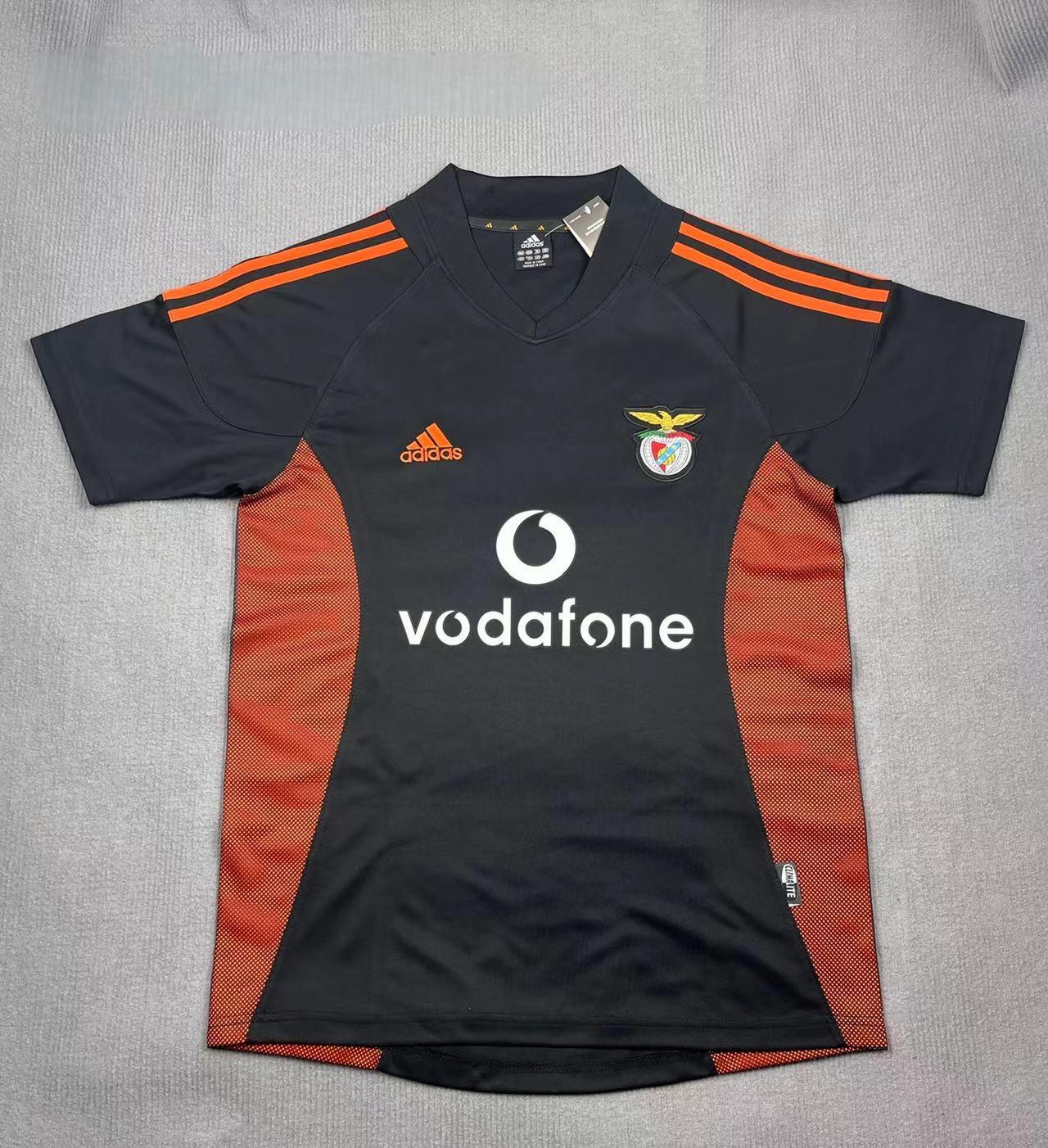 2002-2003 Camiseta de Fútbol Retro Visitante Benfica 1:1 Calidad Tailandesa