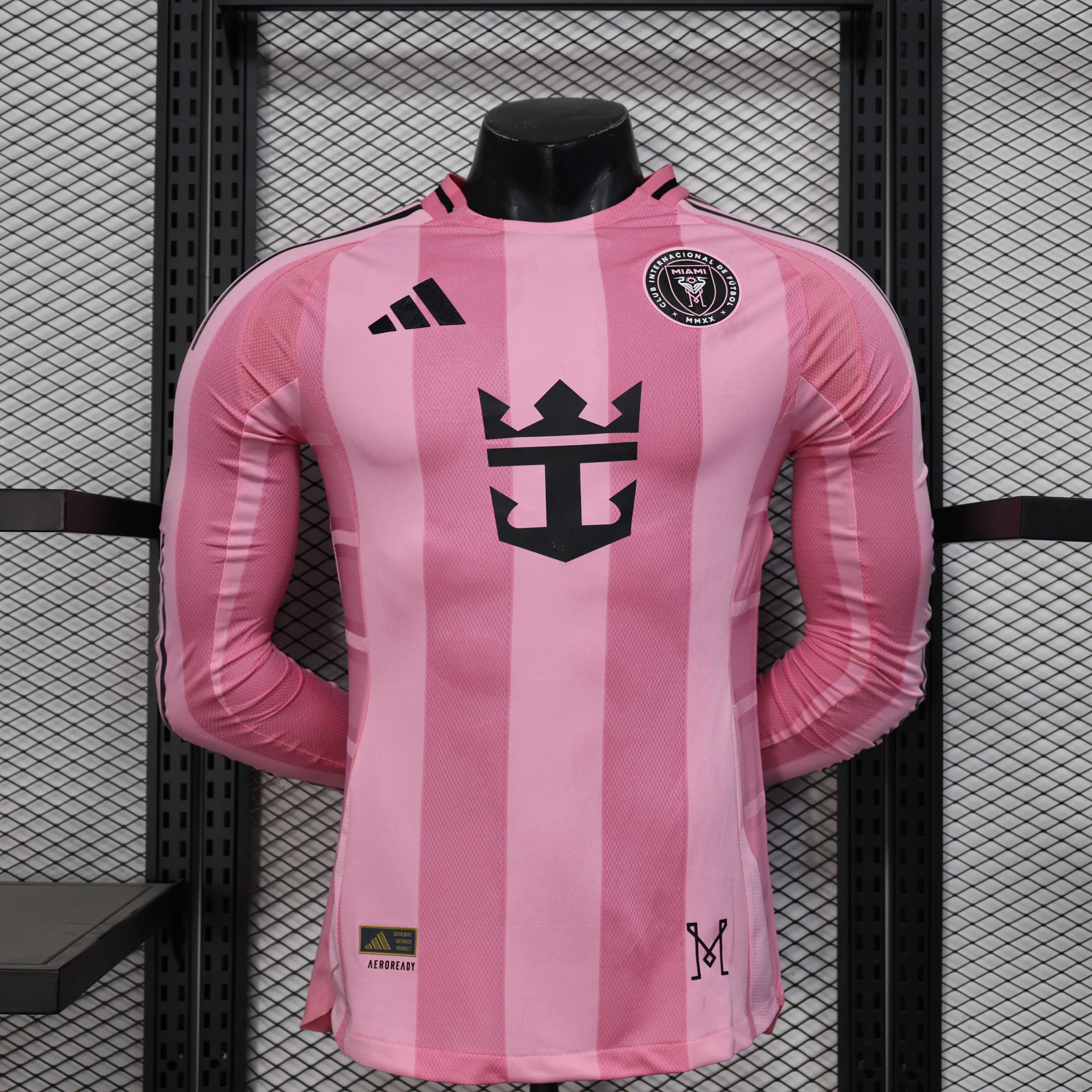 2025/2026 Long Sleeve Inter Miami Home Player Version Football Jersey AAA fan-grade
