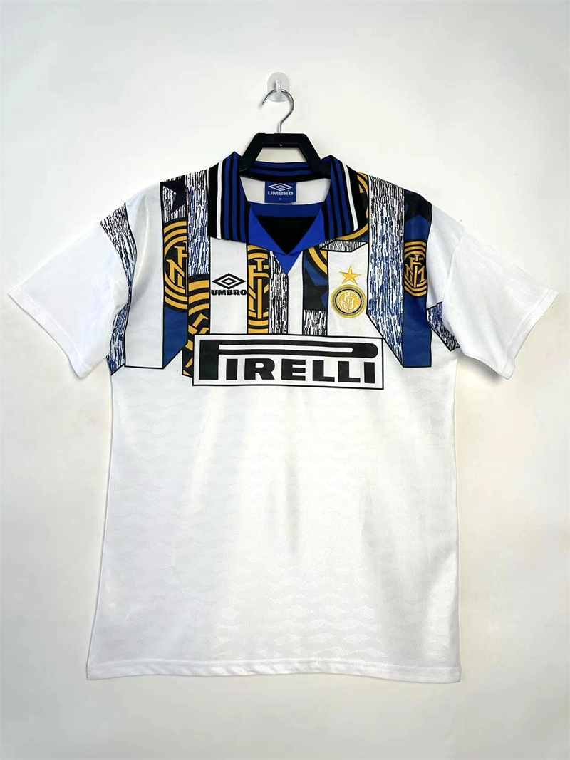 1995/1996 Retro Inter Milan Equipación Visitante Camiseta de Fútbol Calidad Tailandesa