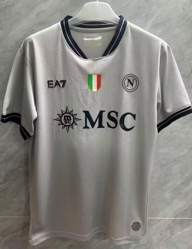 2025/2026 Napoli Goalkeeper grey Soccer Jersey AAA fan-grade