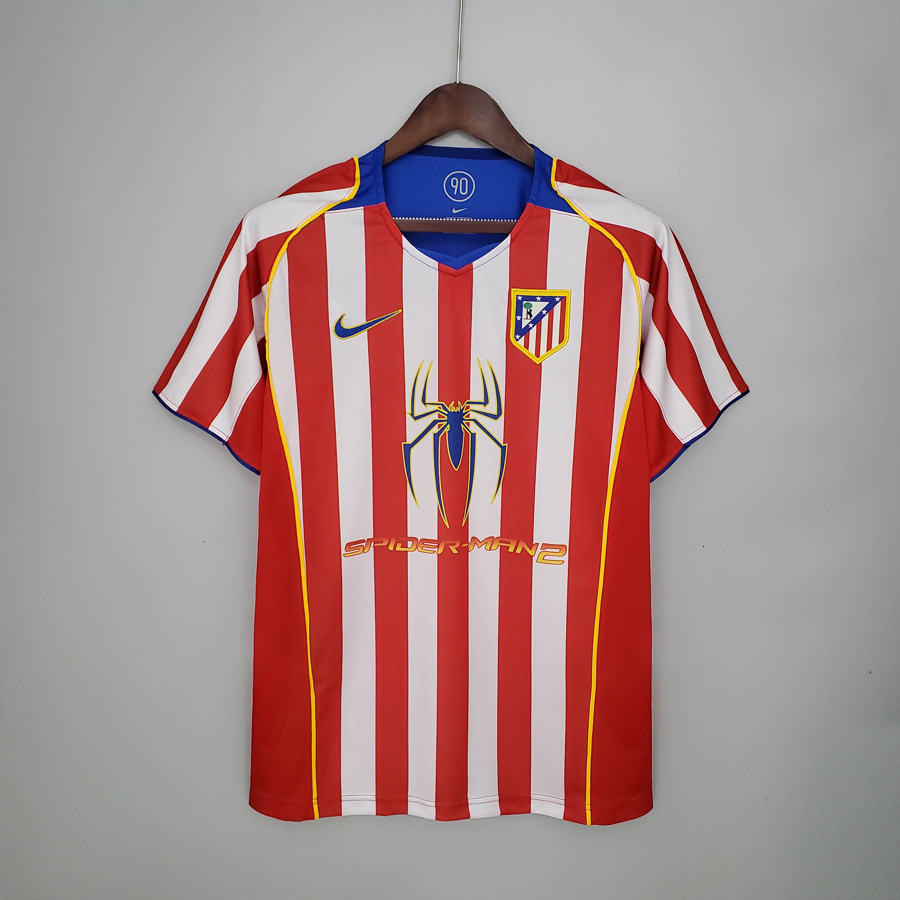 2004/2005 Retro Atletico Madrid Home Soccer Jersey AAA fan-grade