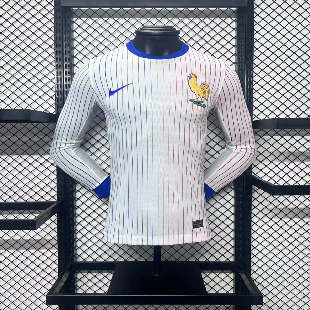 2024-2025 Long Sleeve Player Version France Away Football Shirt AAA fan-grade