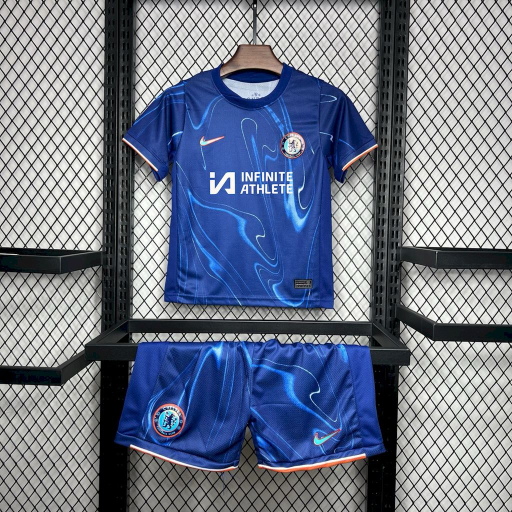 2024/2025 Chelsea Home Football Jersey AAA fan-grade Kids Size