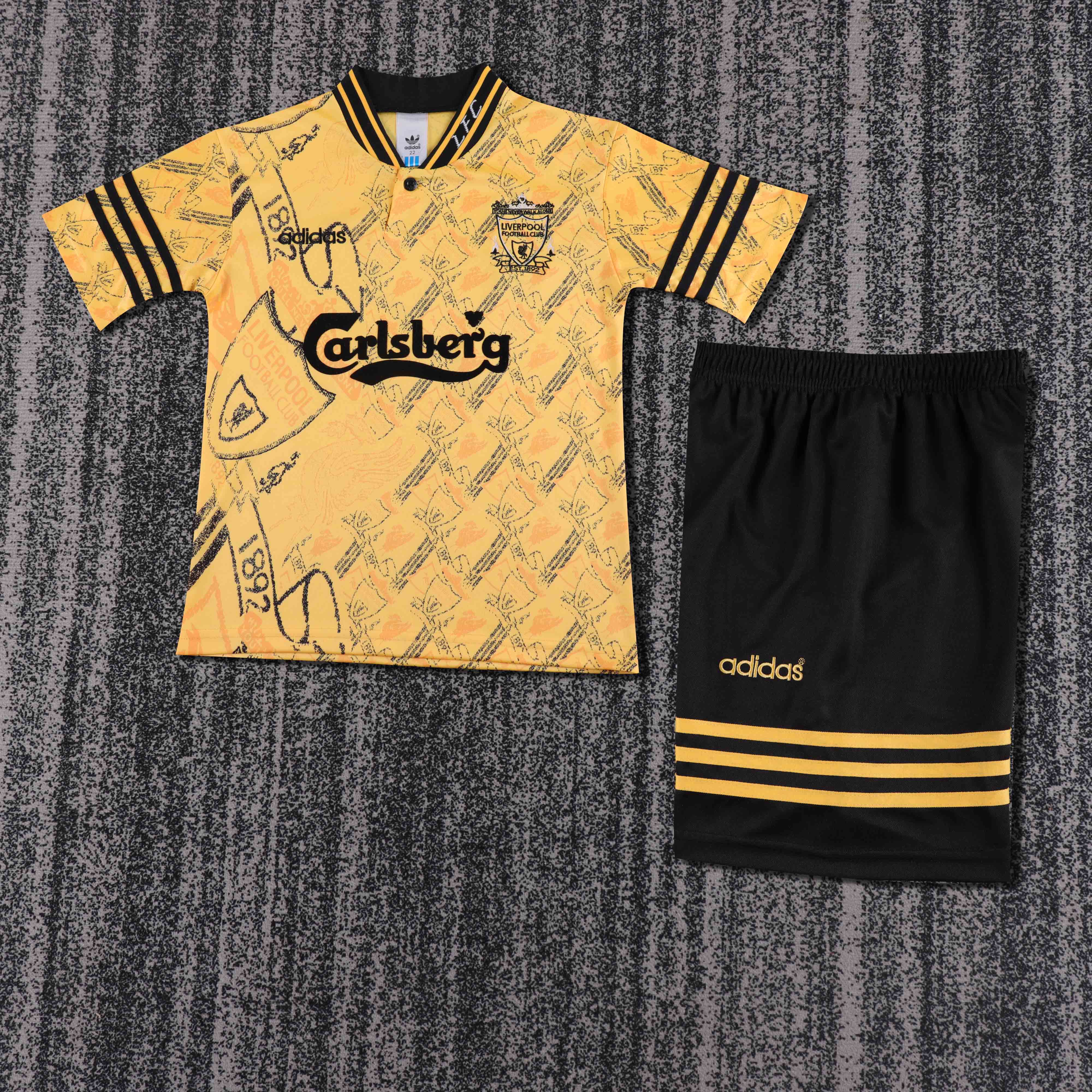 1994-1996 Retro Liverpool Third Away Football Jersey AAA fan-grade Kids Size