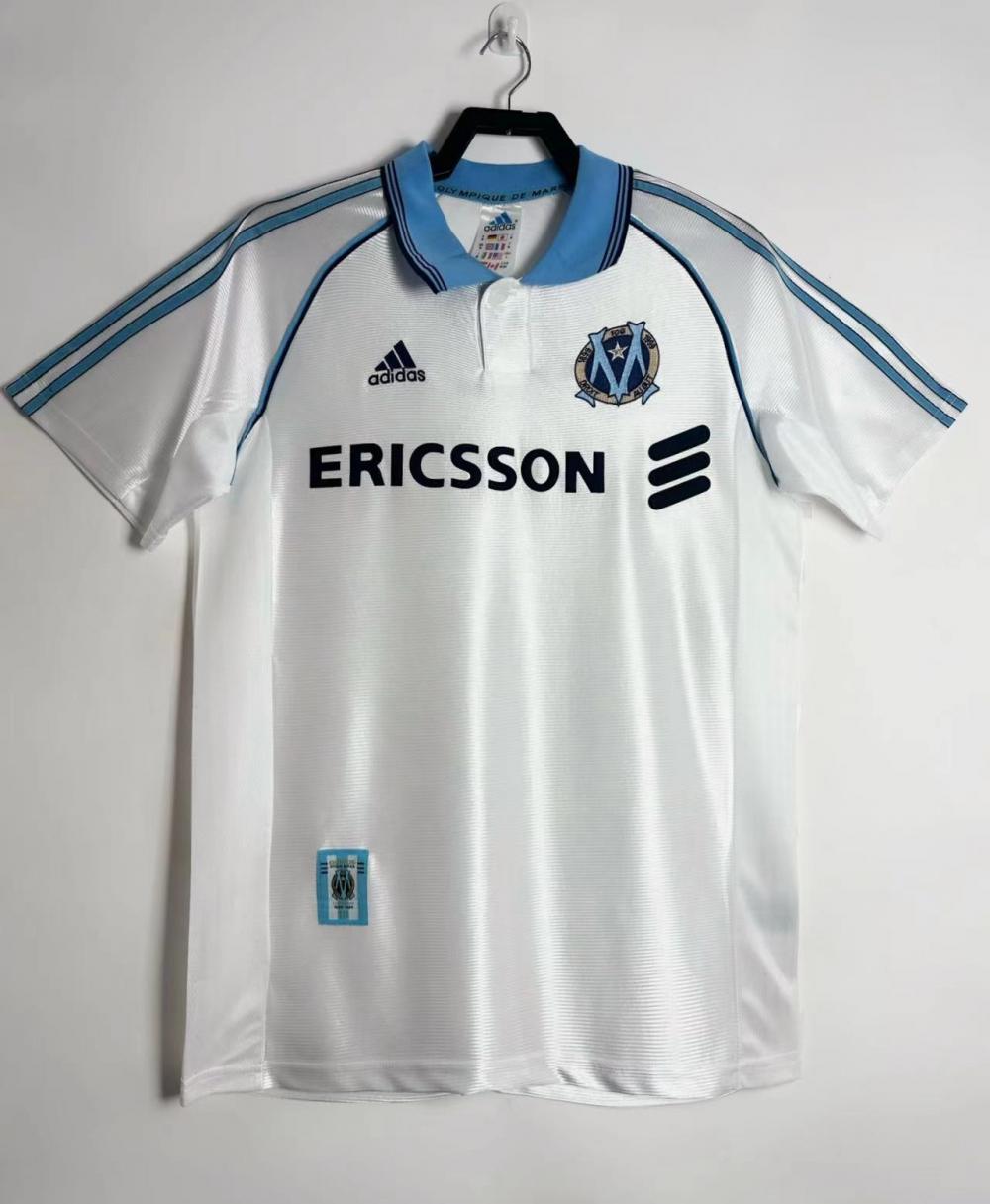 1998-1999 레트로 올랭피크 드 마르세유 홈 축구 저지 태국 퀄리티
