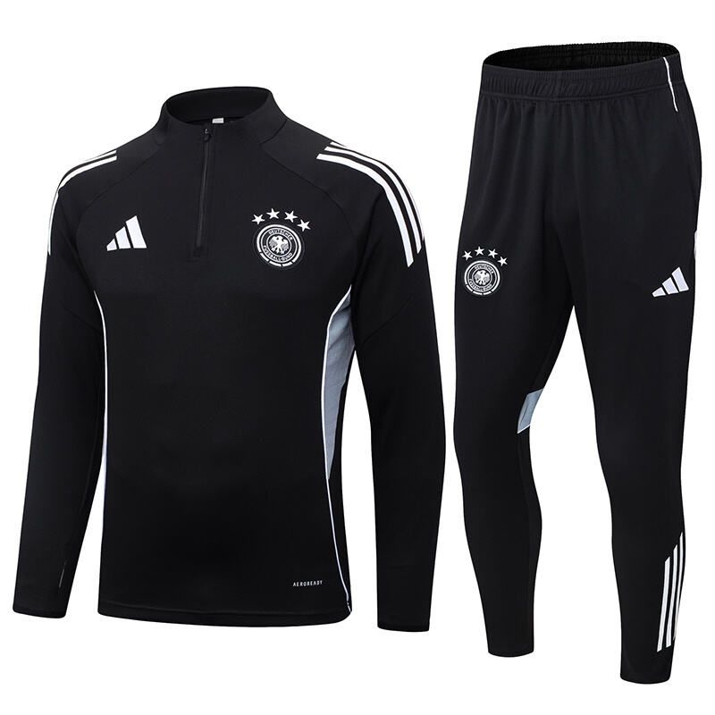 2025/2026 Germany Half-Pull Training Suit Noir Jersey Set