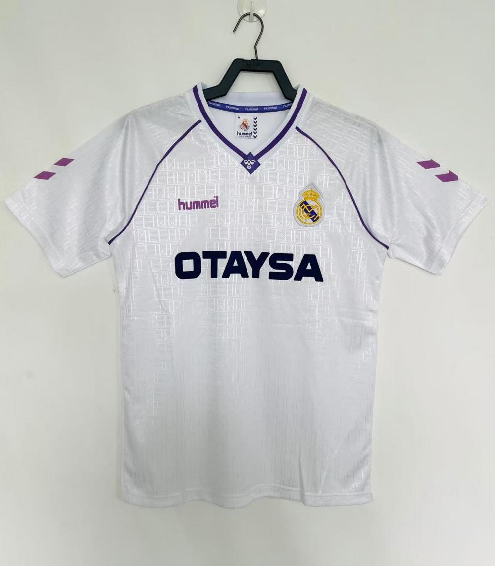 1990/1992 Retro Real Madrid Home Soccer Jersey AAA fan-grade