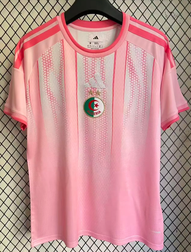 2026 Algeria National Team Training Suit Pink Football Shirt AAA fan-grade
