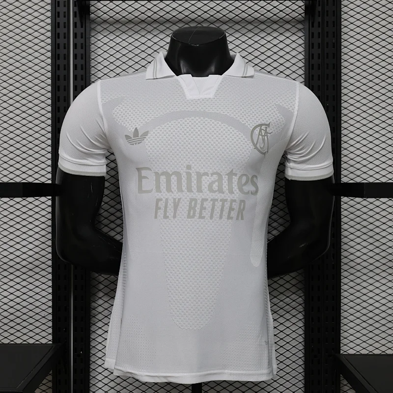 2026/2027 Player Version Real Madrid 125th Anniversary Edition White Football Jersey 1:1 Thai Quality