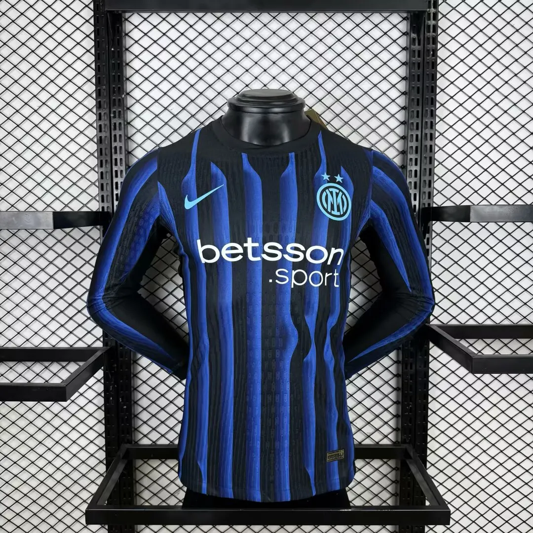 2025/2026 Long Sleeves Inter Milan Home Player Version Football Jersey fan-grade