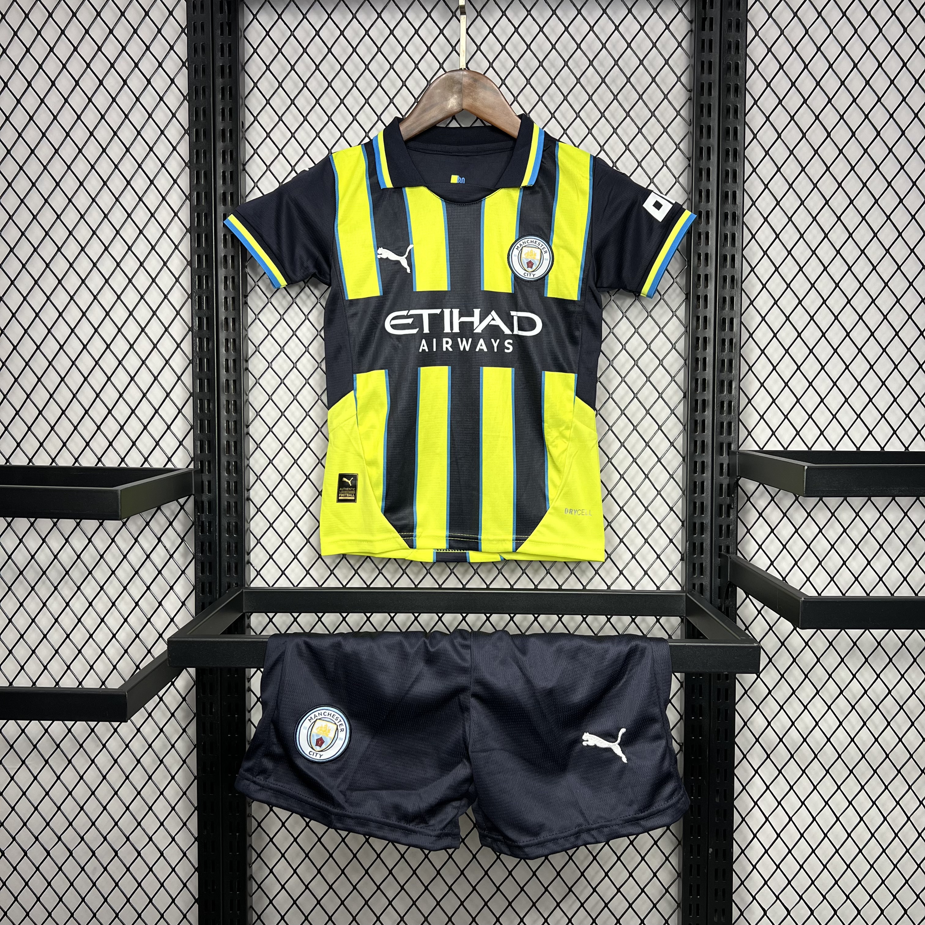 2024/2025 Manchester City Away Football Shirt AAA fan-grade Kids Size