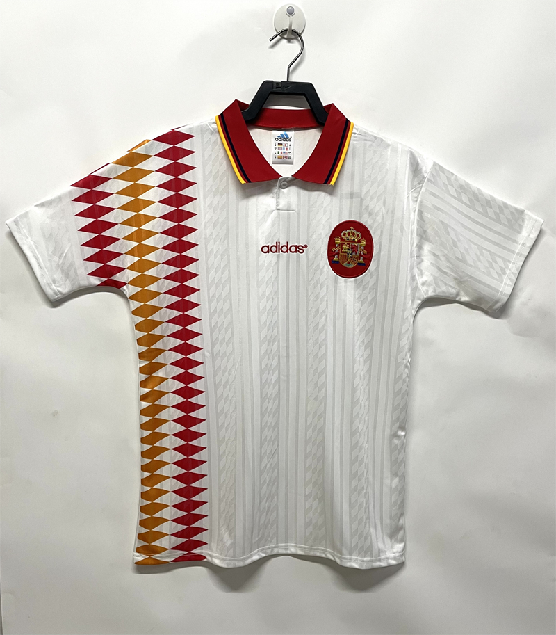 1994 Retro Spanien Auswärts-Fußballtrikot Thai-Qualität