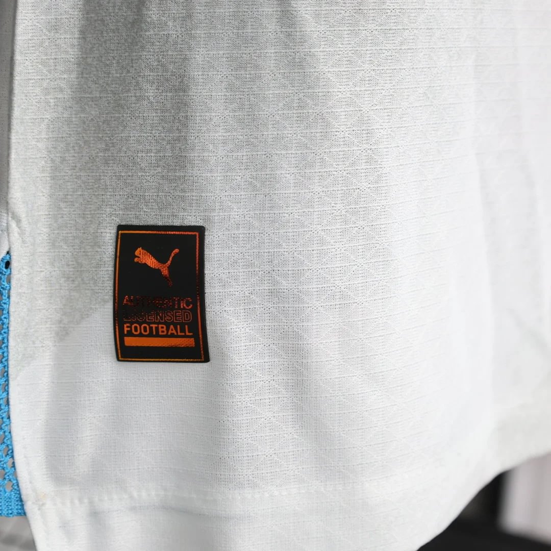 2023/2024 Player Version Olympique de Marseille Home Football Jersey — view 9