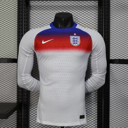 2025/2026 Long Sleeve Player Version England Home Football Jersey AAA fan-grade
