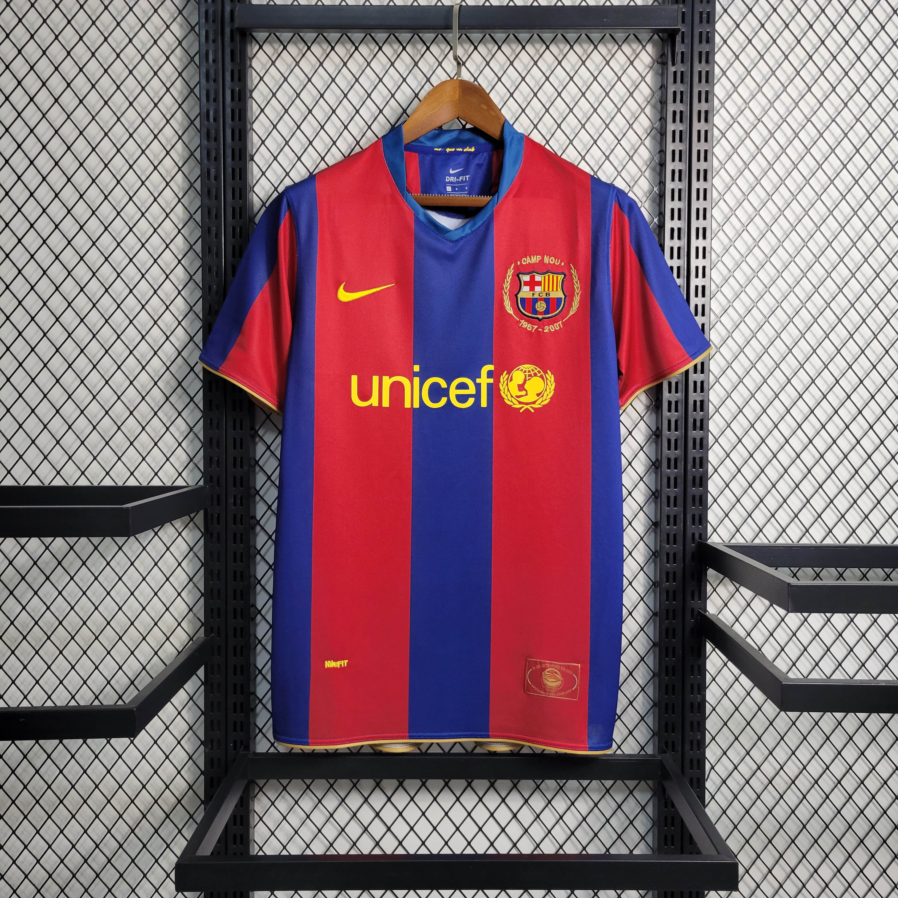 Retro Barcelona Fußballtrikot Heim 2007/2008 AAA fan-gradät