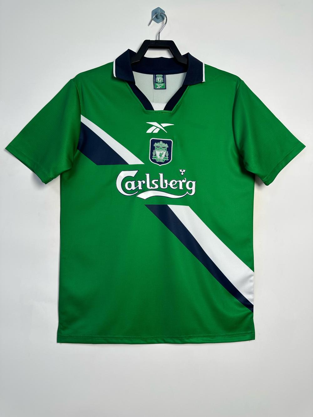 Camiseta de Fútbol Retro Visitante Liverpool 1999-2000 Calidad Tailandesa