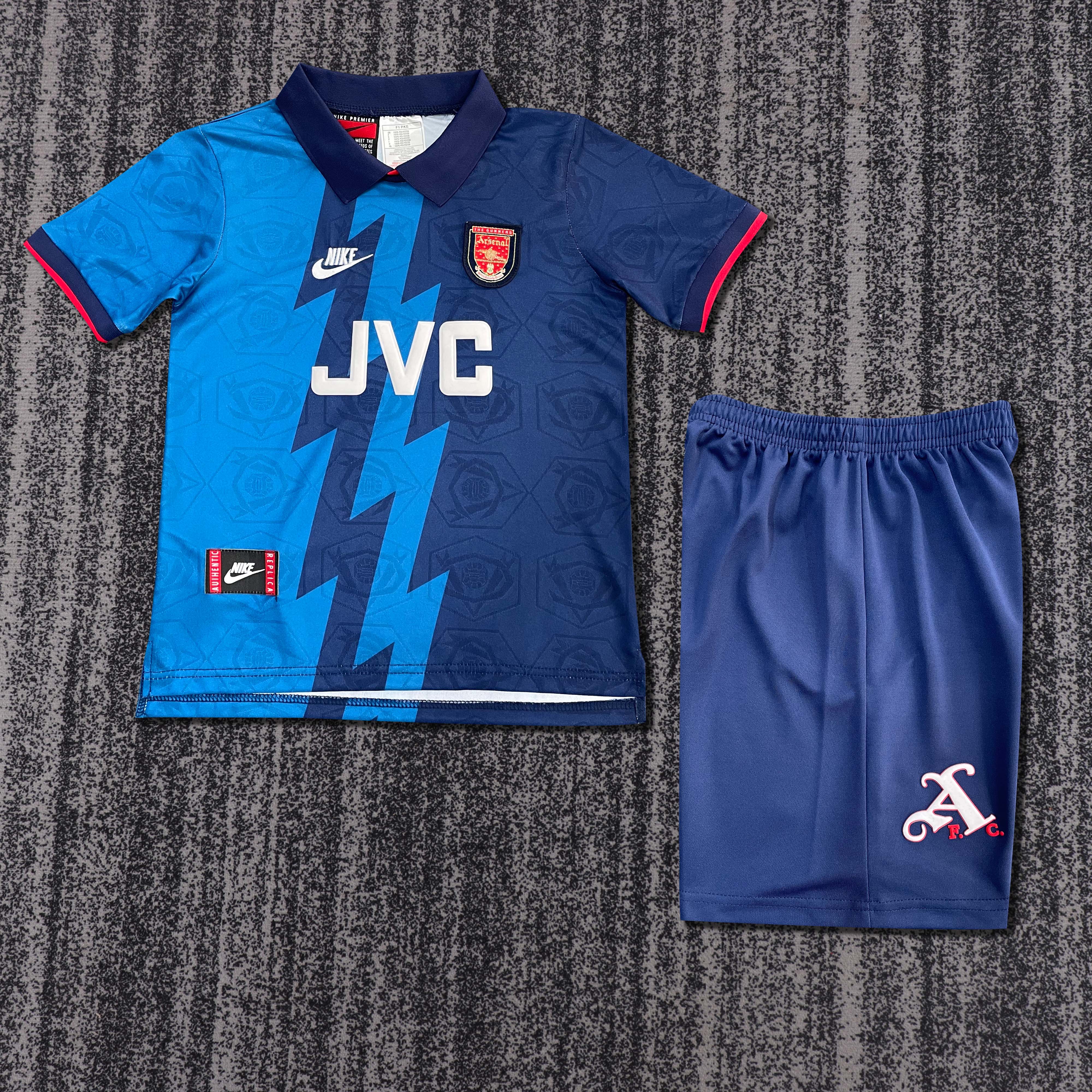 1995-1996 Retro Arsenal Away Football Shirt AAA fan-grade Kids Size