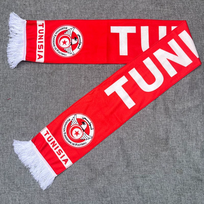 2026 World Cup Tunisia Fan Soccer Scarf