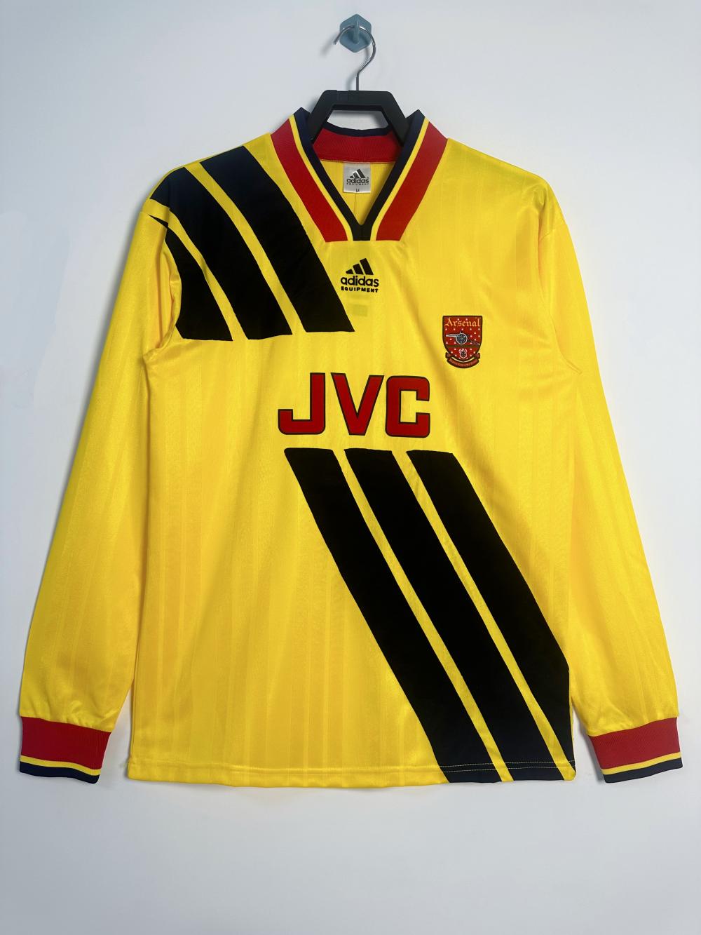1993/1994 Retro Long Sleeve Arsenal Away Football Shirt AAA fan-grade