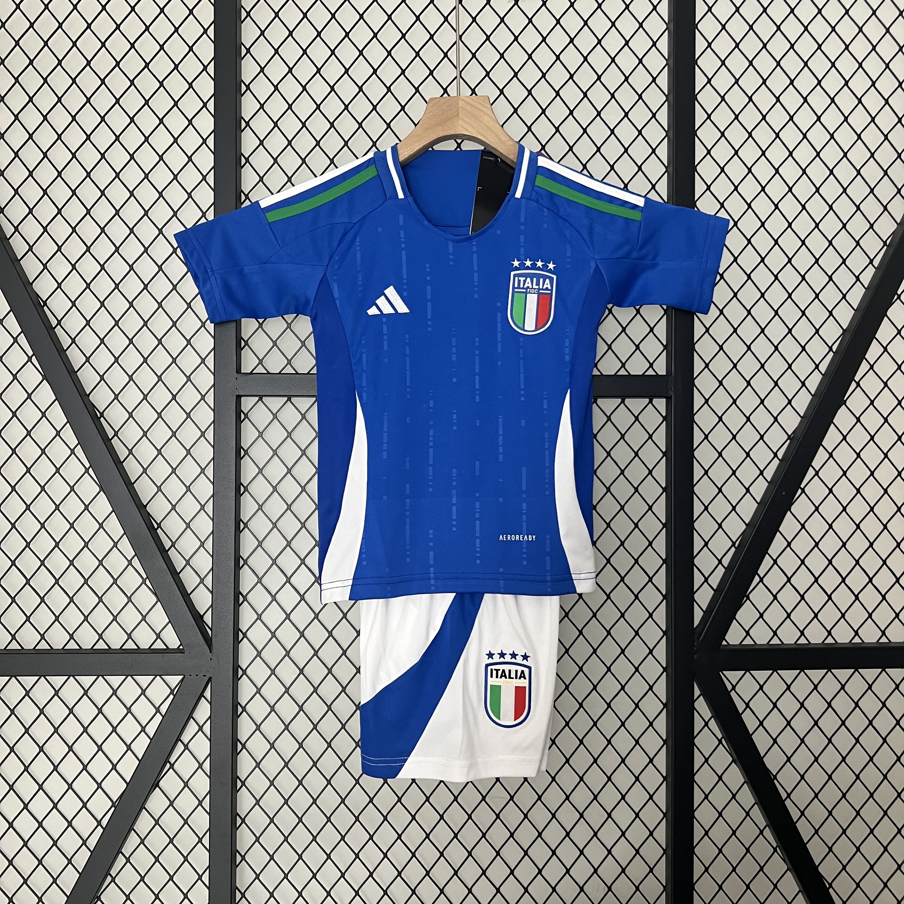 2024-2025 Italy Home Soccer Shirt Kids Size