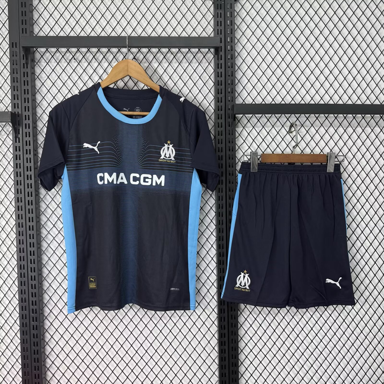 2025/2026 Olympique de Marseille Away Football Shirt AAA fan-grade Kids Size