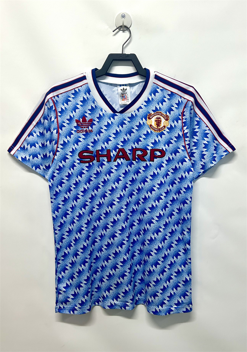 1990/1992 Retro Manchester United Away Football Shirt AAA fan-grade