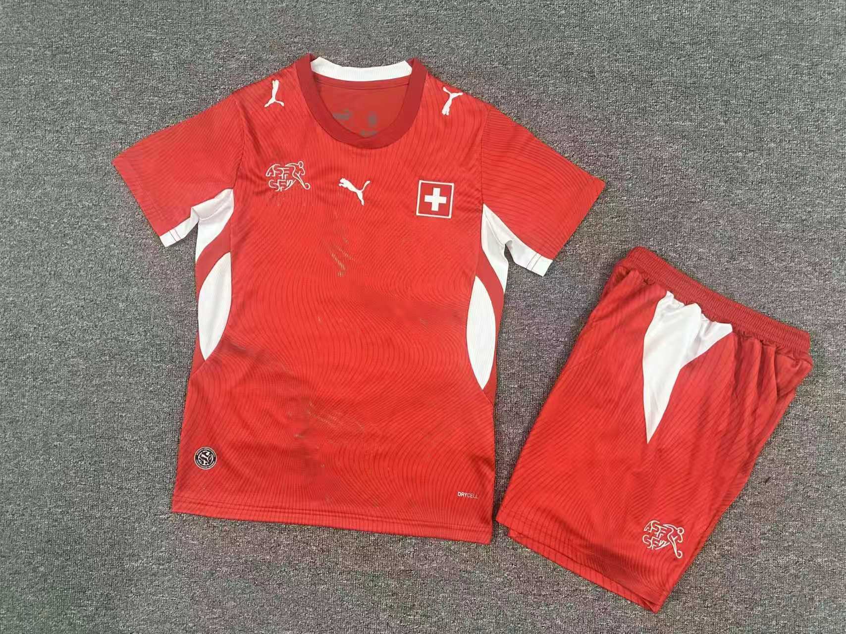 قميص منتخب سويسرا الأساسي 2026 للأطفال جودة تايلاندية 1:1