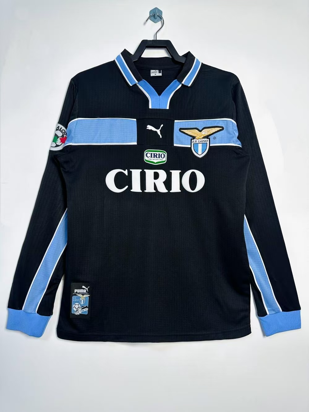 1998/1999 Retro Long Sleeve Lazio Away Soccer Jersey AAA fan-grade