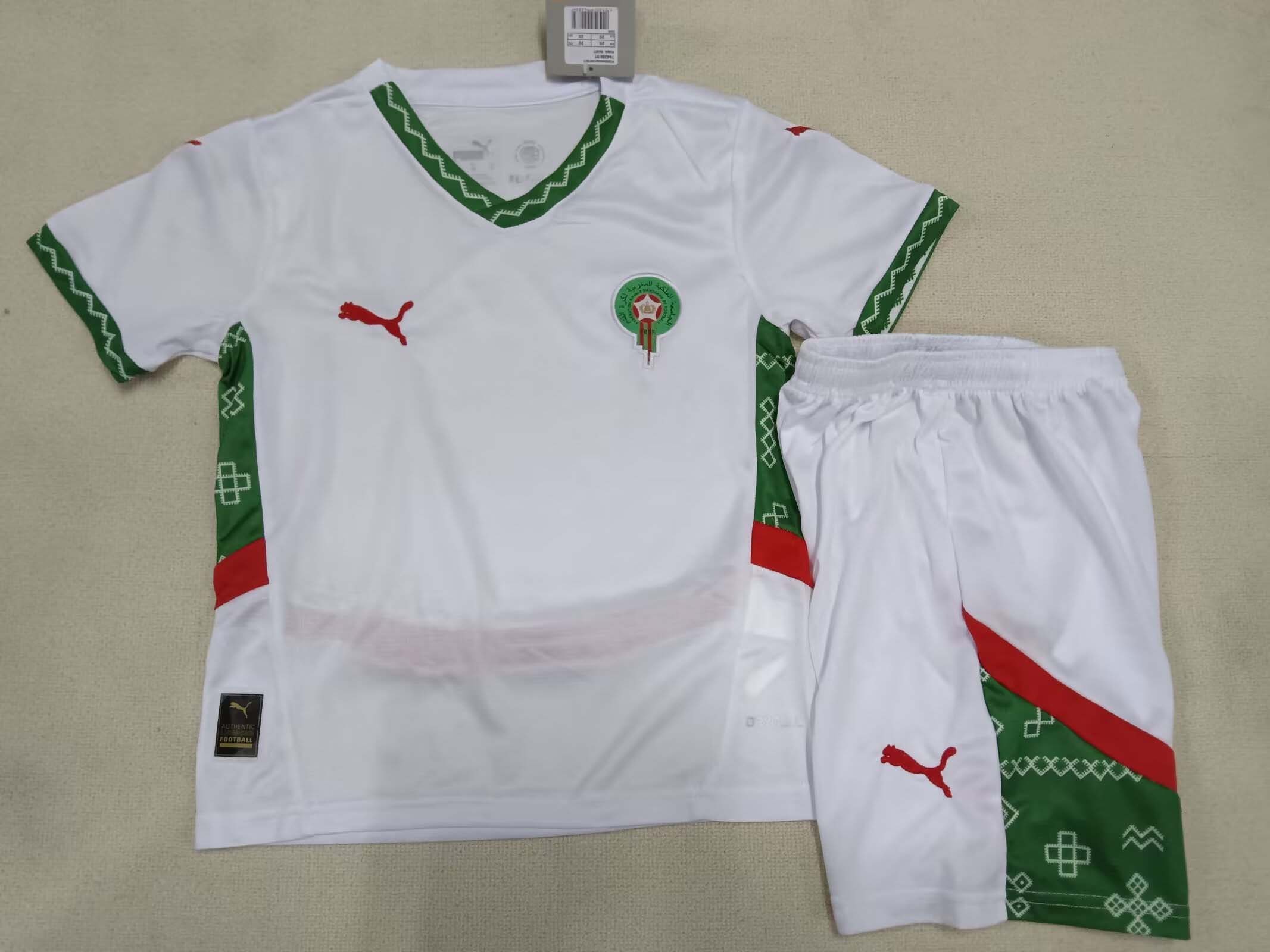 2024/2025 Morocco National Team Away Football Shirt AAA fan-grade Kids Size