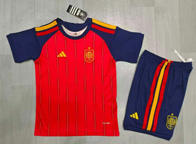 2026 Spanien Heim-Fußballtrikot 1:1 Thai-Qualität Kindergröße