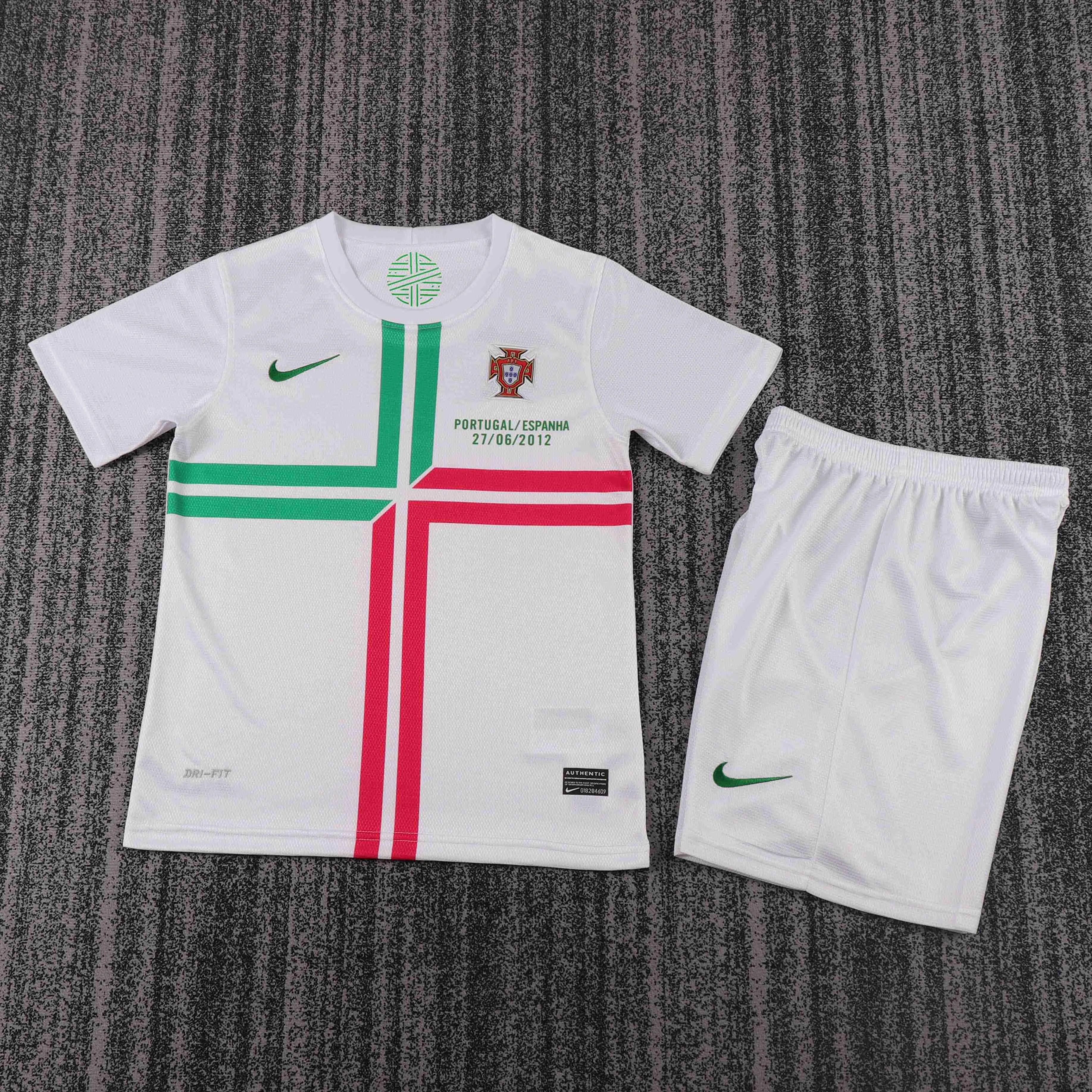 2012 Retro Portugal Away Football Shirt 1:1 Thai Quality Kids Size