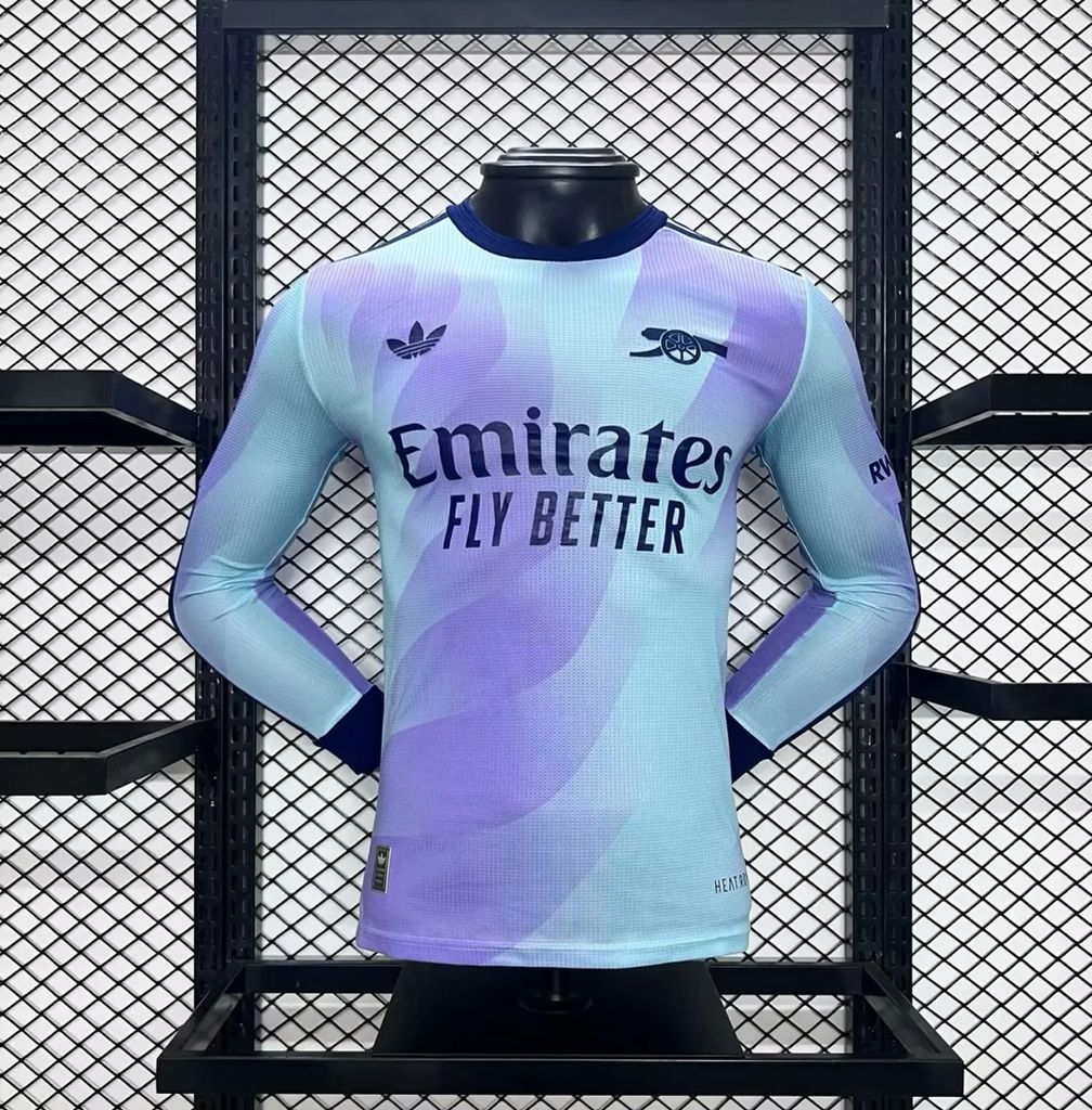 2024/2025 Long Sleeves Arsenal Third Away Player Version Football Shirt AAA fan-grade
