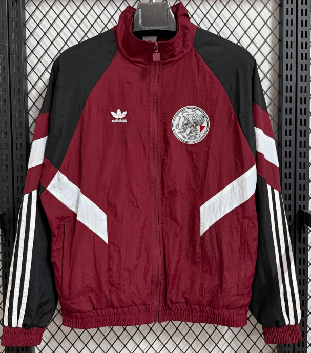 2025/2026 Ajax Jujube Rot Windbreaker Fußballtrikot 1:1 Thai Qualität