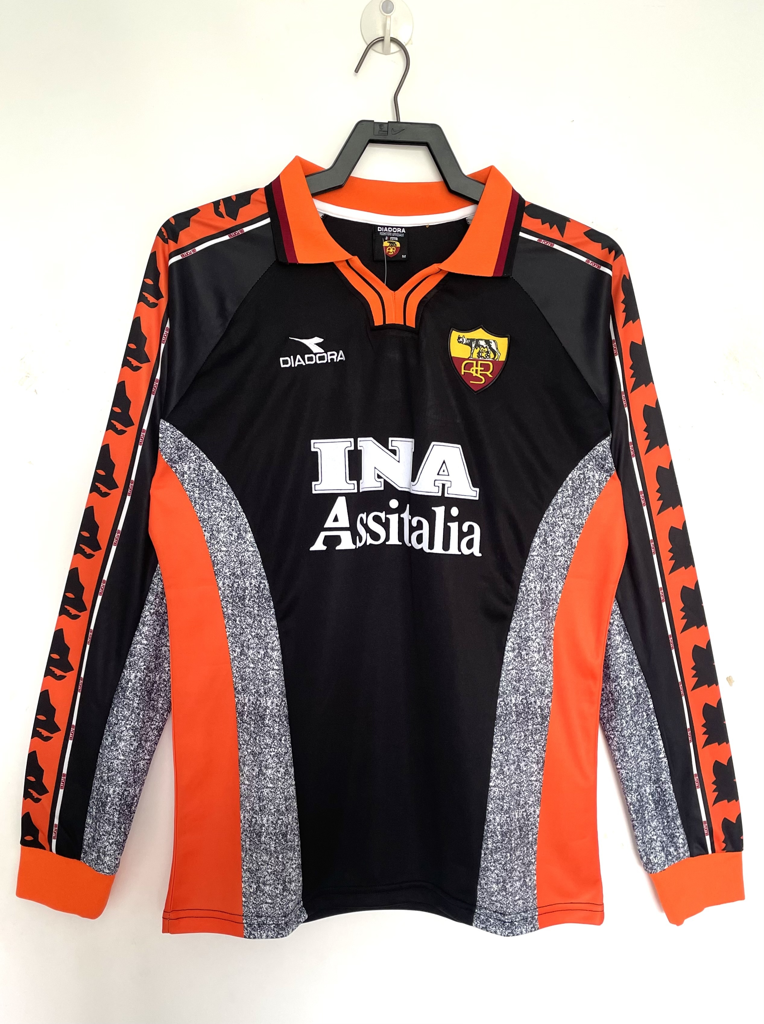 1998/1999  Long Sleeves Retro Roma Third Away Football Jersey 1:1 Thai Quality