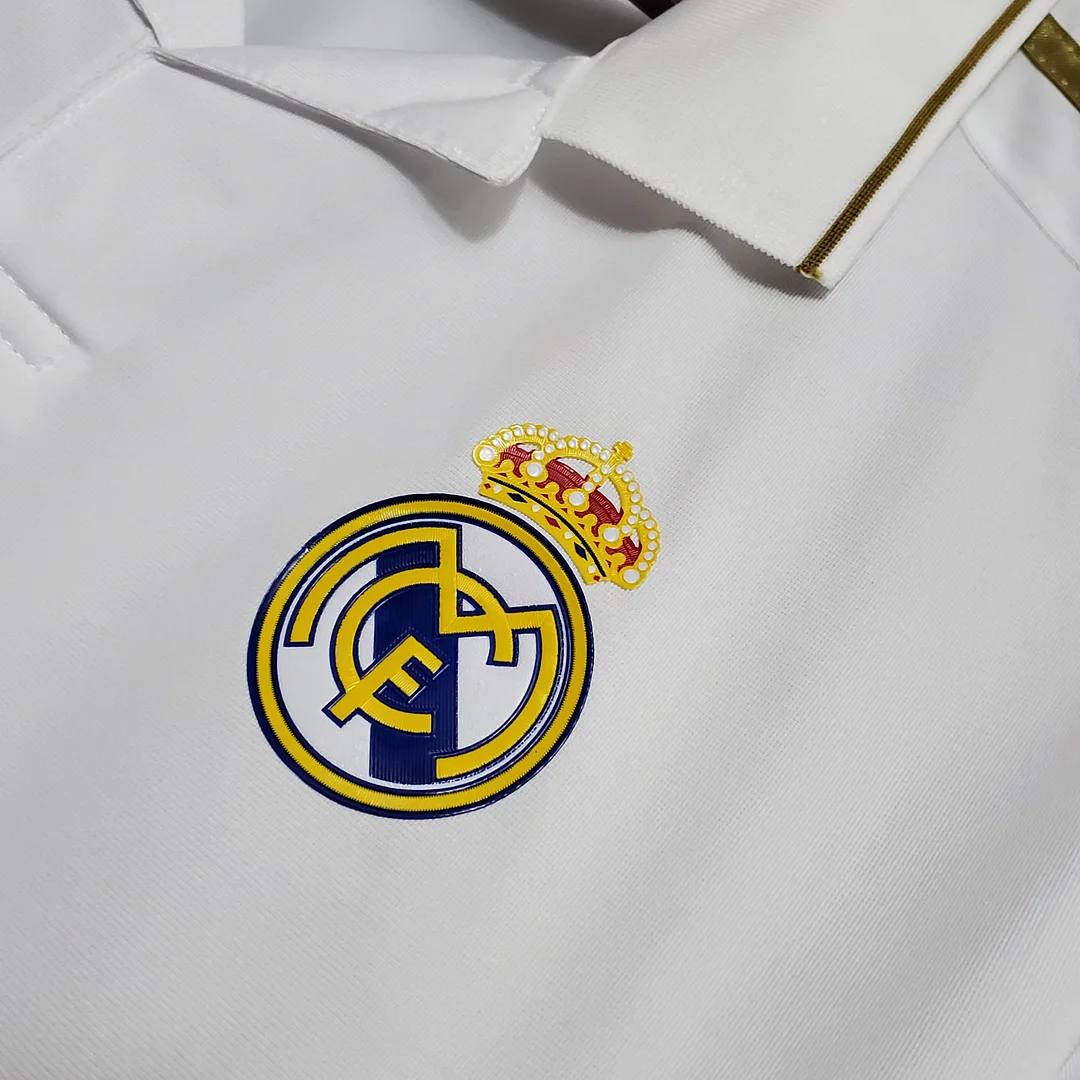 2011/2012 Retro Long Sleeve Real Madrid Home — view 5