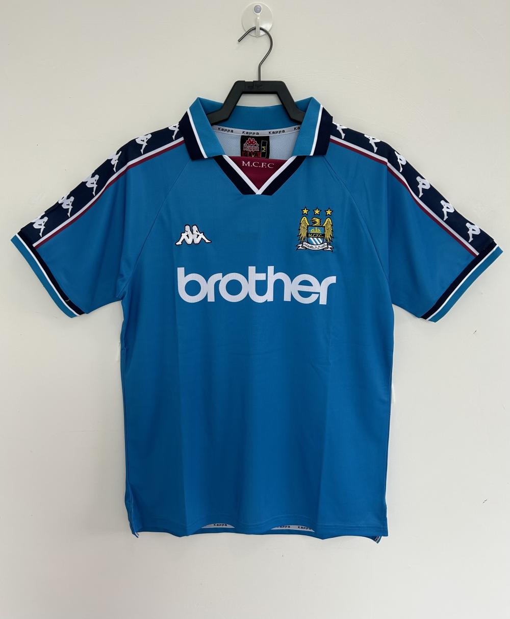 1997-1998 Retro Manchester City Home Football Shirt AAA fan-grade