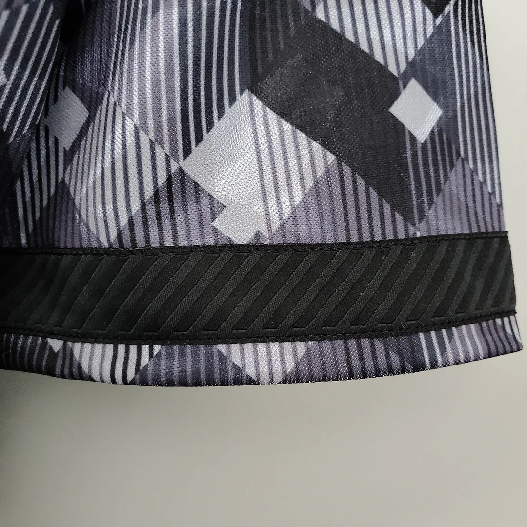 1990 Retro England Blackout Special Edition Black Soccer Jersey — view 8
