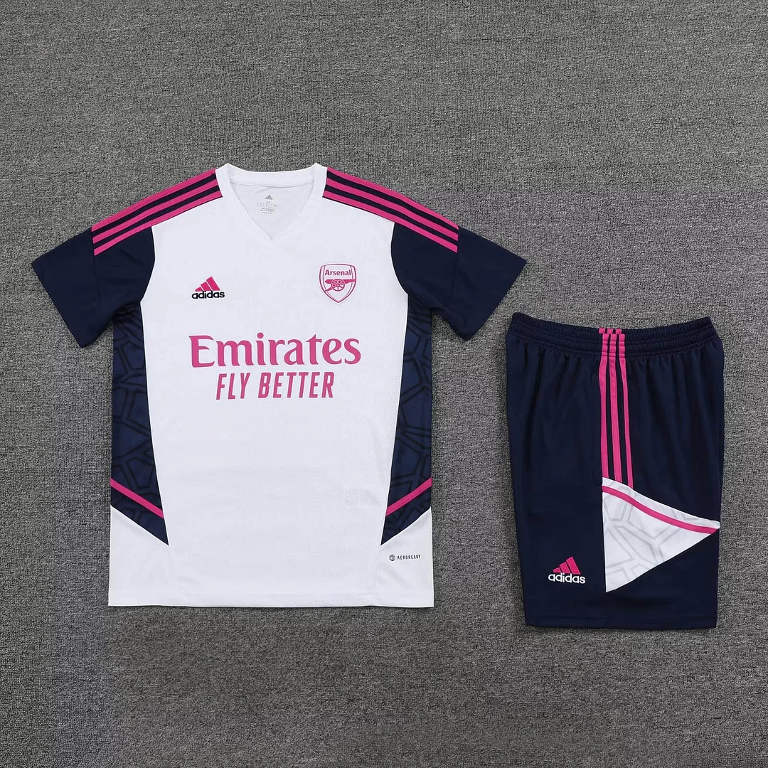 2022/2023 Arsenal Training Wear White Set Soccer Jersey — main view