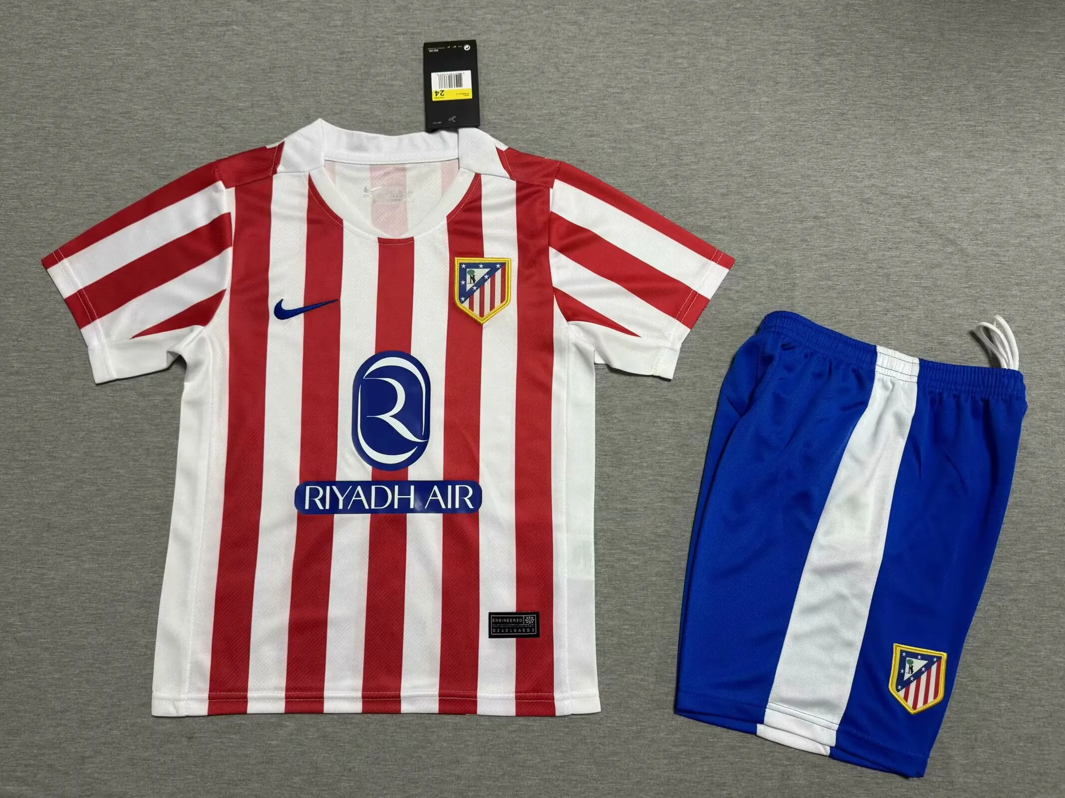 2025/2026 Atletico Madrid Home Football Jersey AAA fan-grade Kids Size