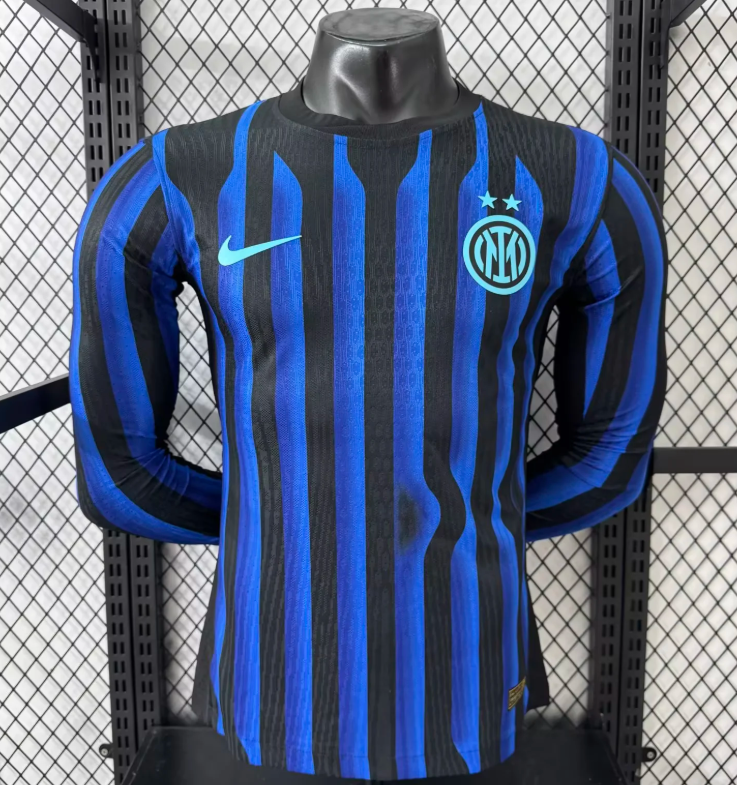 2025/2026 Long Sleeves Player Version Inter Milan Home Football Jersey fan-grade