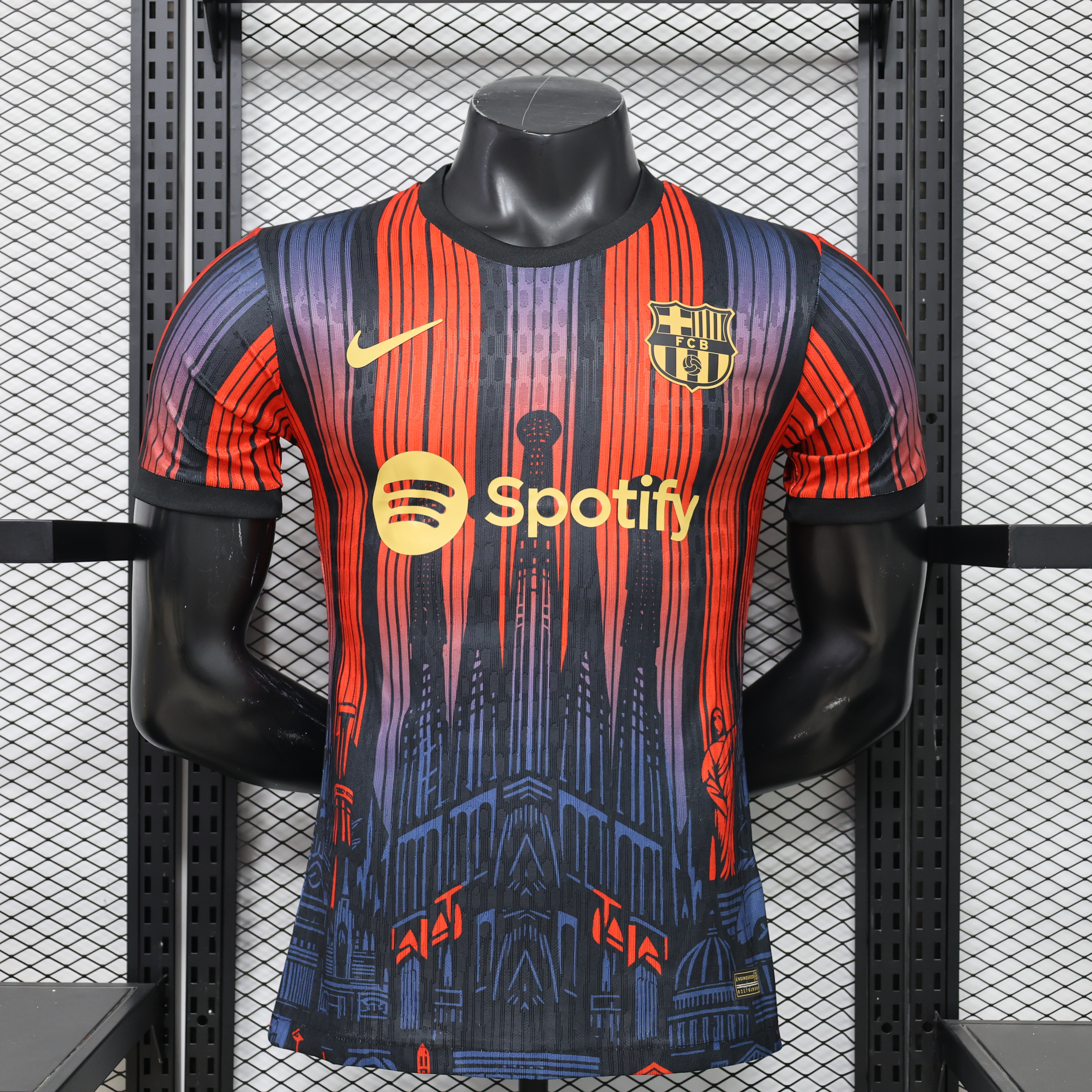 2026/2027 Player Version Barcelona Special Edition Orange Purple Football Jersey 1:1 Thai Quality