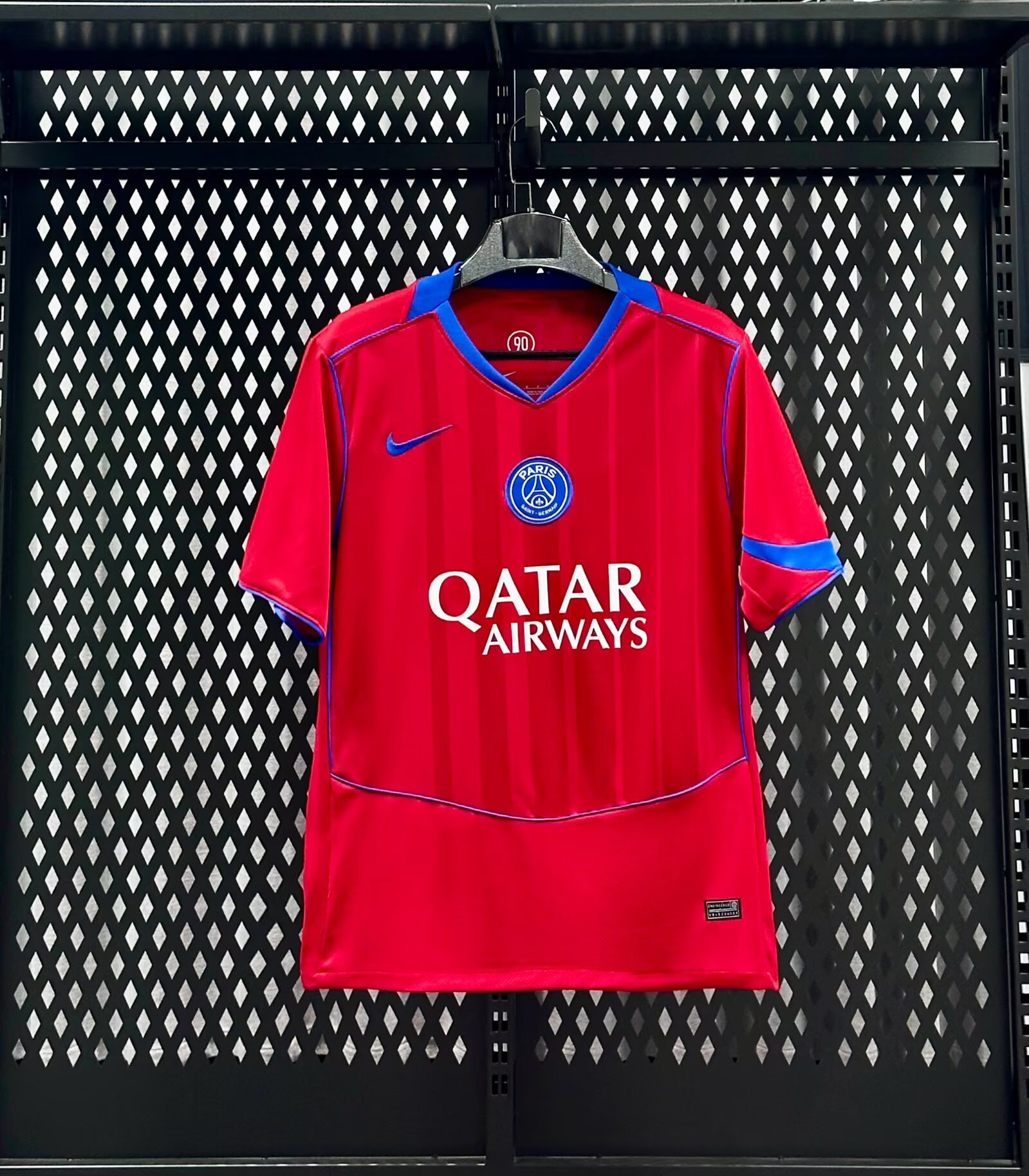 2025/2026 PSG Paris Saint-Germain Third Auswärts Rotes Fußballtrikot Thai-Qualität