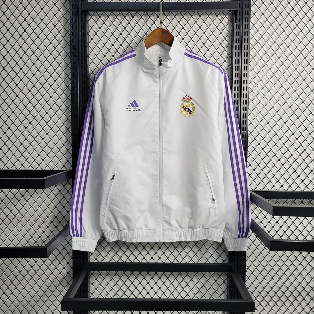 2023/2024 Real Madrid Reversible Windbreaker White — view 2