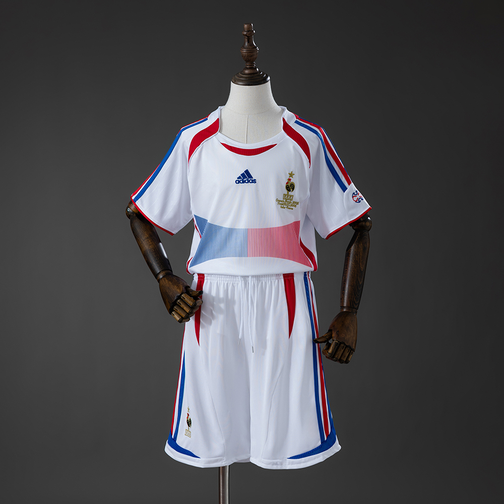 2006 Retro France Away Football Shirt Kids Size