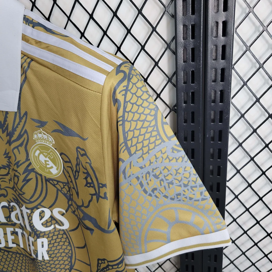 2023/2024 Real Madrid Chinesischer Golddrache Fußballtrikot — view 9