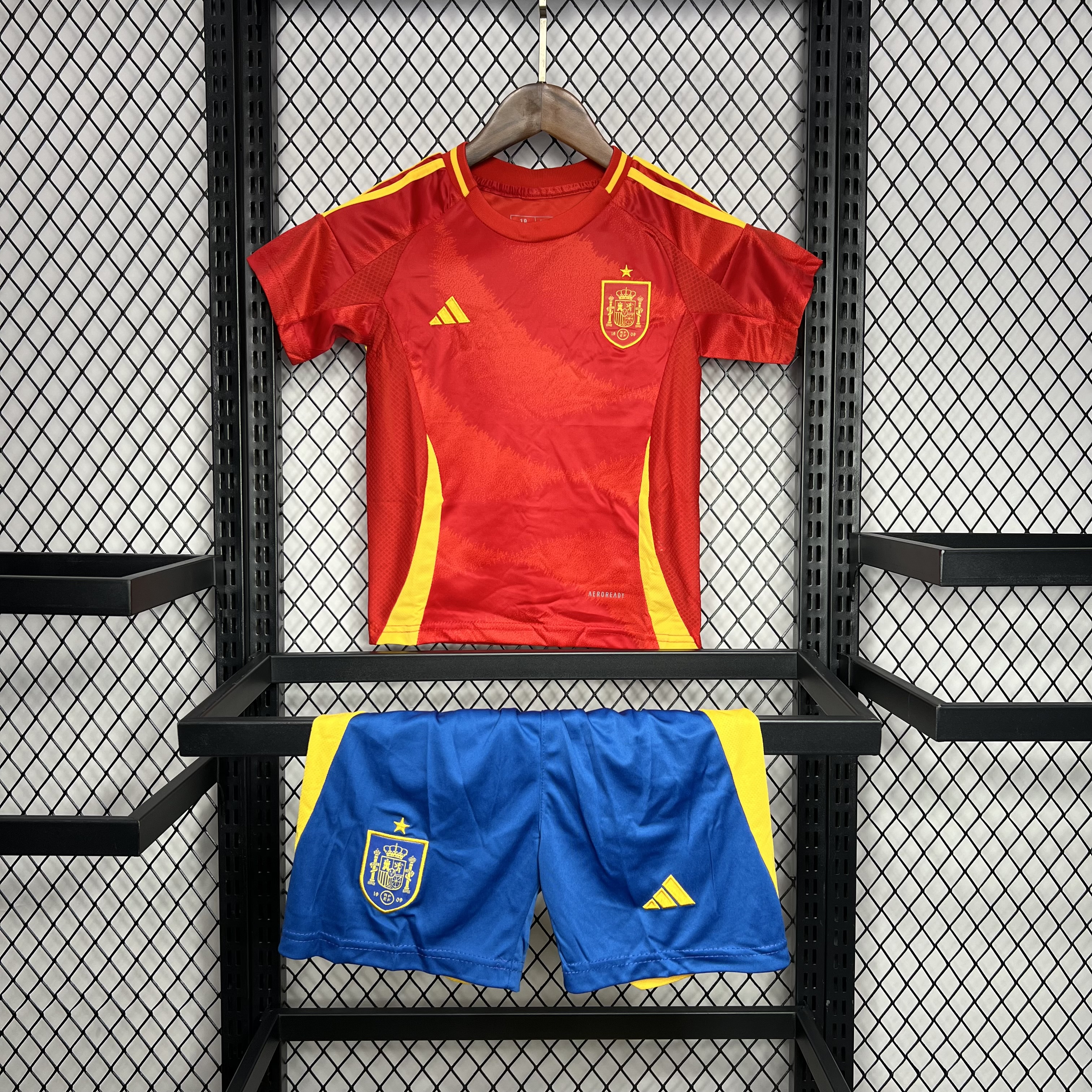2024 Spanien Heim-Fußballtrikot Thai-Qualität Kindergröße
